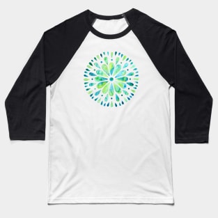 Mandala Love - Aqua Water Baseball T-Shirt